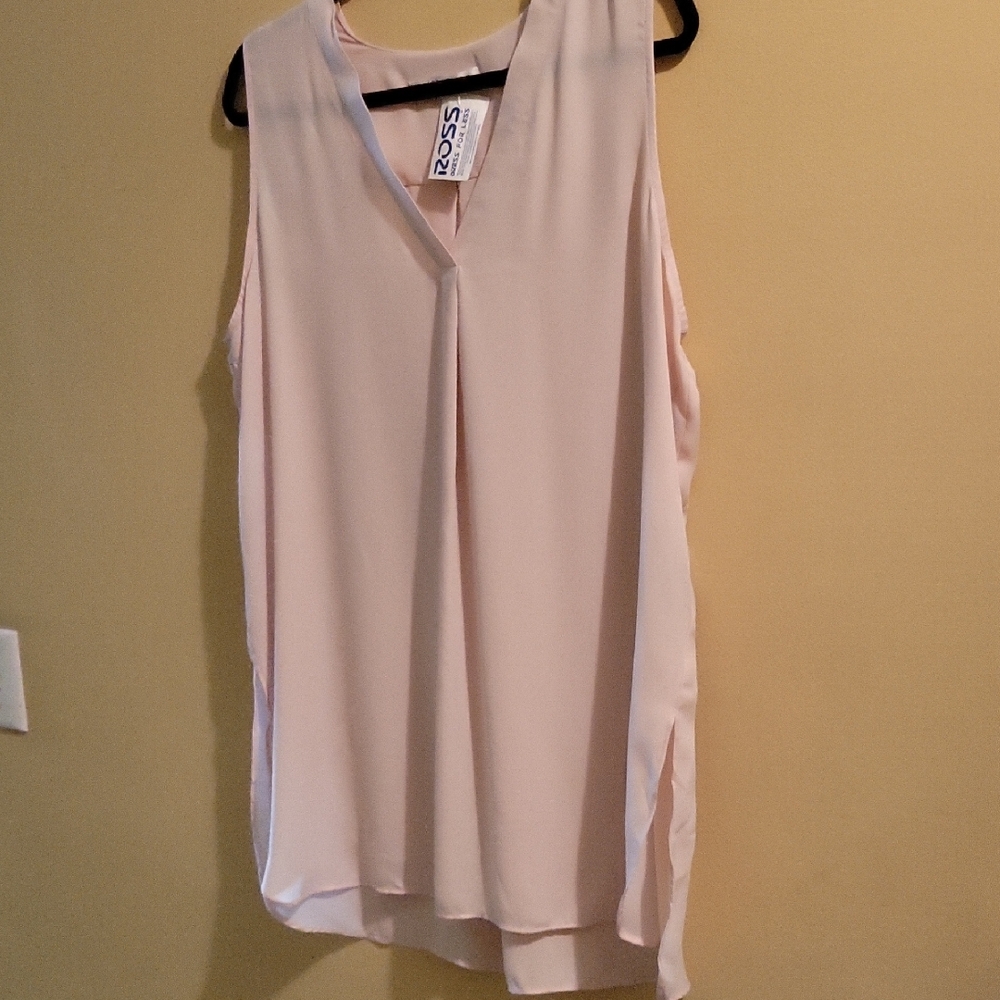 Violet And Claire. Blush Sleeveless Blouse